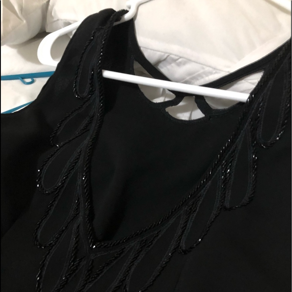 Black Beaded Formal Dress